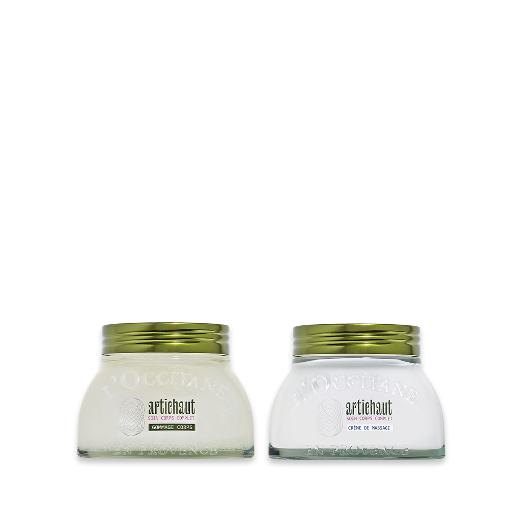 Rotina Corporal Esfoliante e Creme Alcachofra